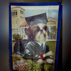 Shih Tzu graduation Willabee and Ward flag